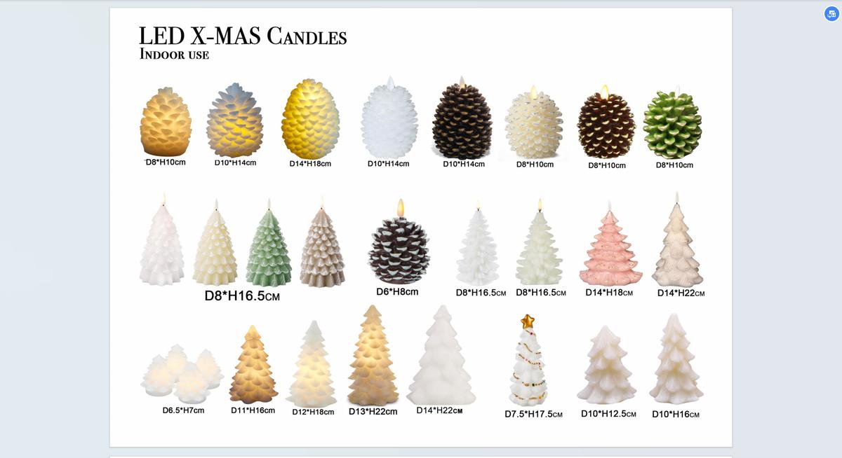 Led Christmas Candles For Indoor Use