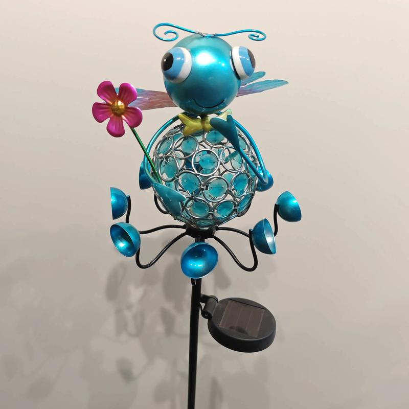 Colorful cute cartoon insect solar lights